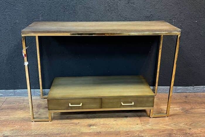 קונסולה 120/40/78 ס"מ 119 CONT119 מתכת עם עץ