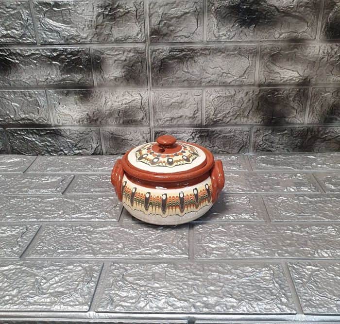 סיר חרס קטן 12.5*8 ס"מ