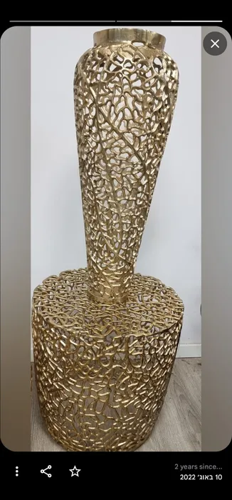 SET CORNER TABLE AND VASE 90 CM